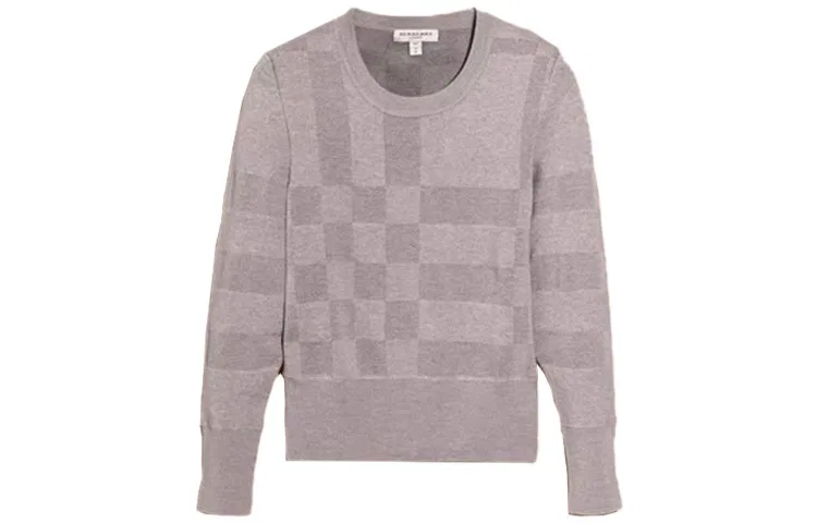 Женский свитер из кашемира с круглым вырезом Burberry, Marine Blue — фото 3