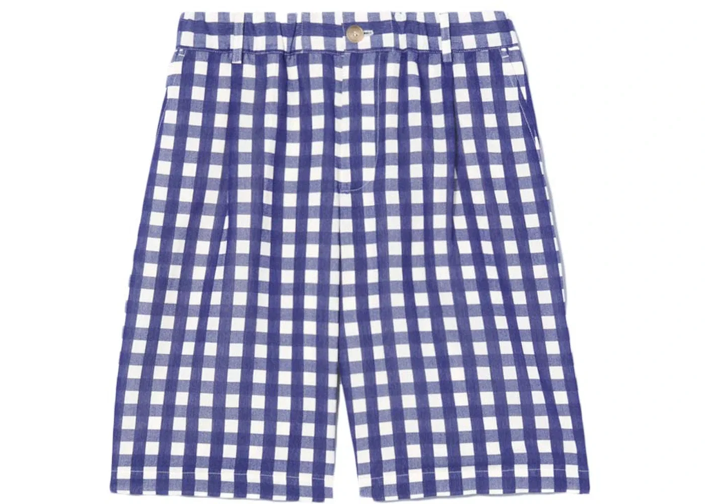 Мужские шорты плиссированные Jacquemus Le Short Gelati, Navy Checks