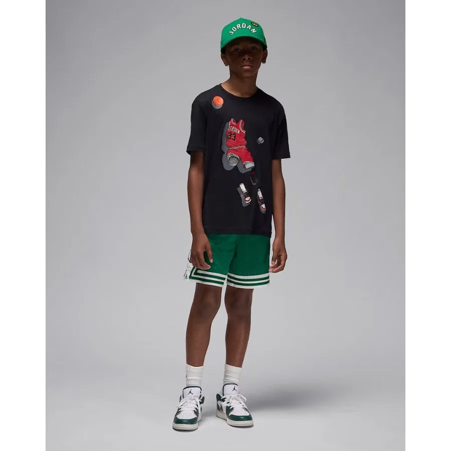 Детская футболка с коротким рукавом Nike Jordan Jdb Ghost Man SS-Tee, Белый — фото 2