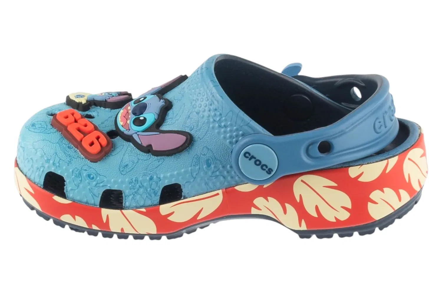 Сабо с принтом Stitch Crocs, синий — фото 2