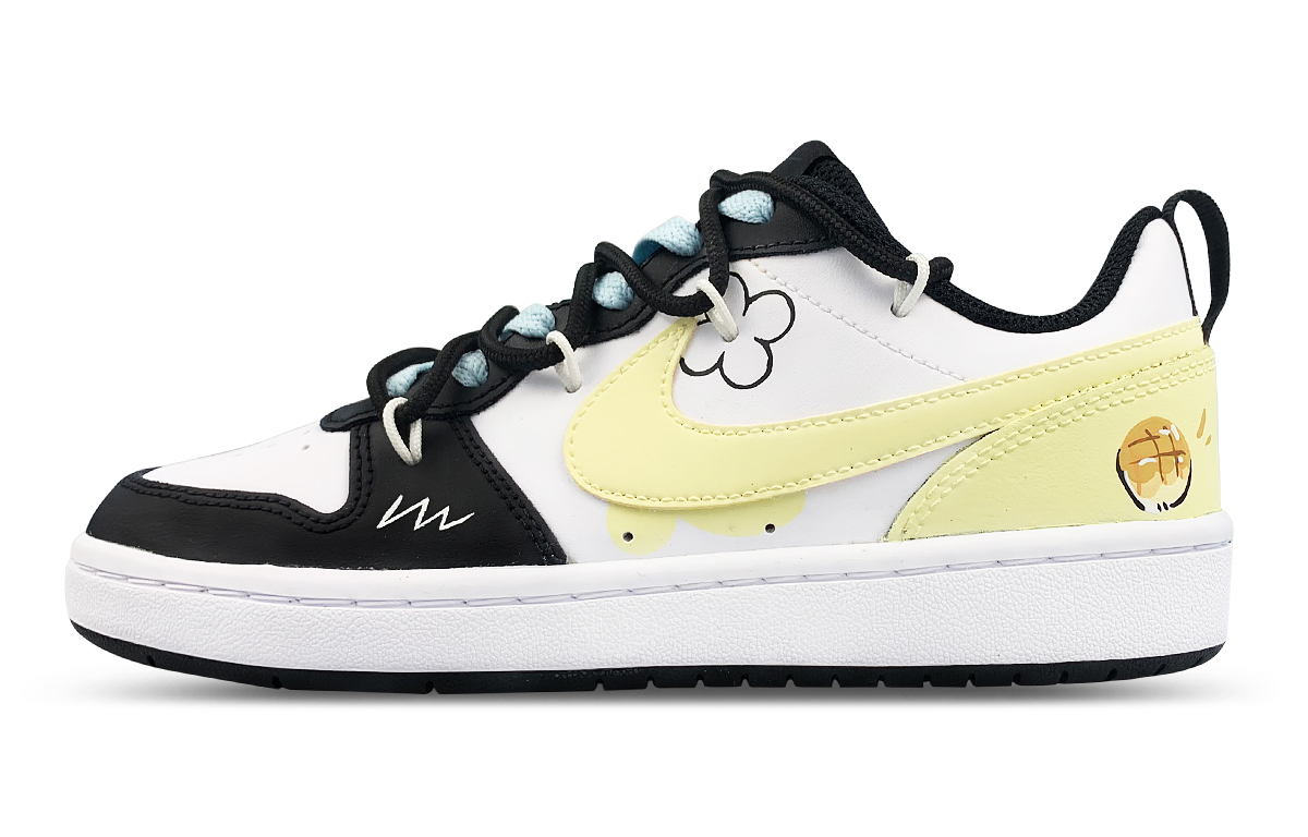 

Кроссовки Nike Court Borough 2 Skateboarding Shoes Women's Low-top White/black/yellow, белый
