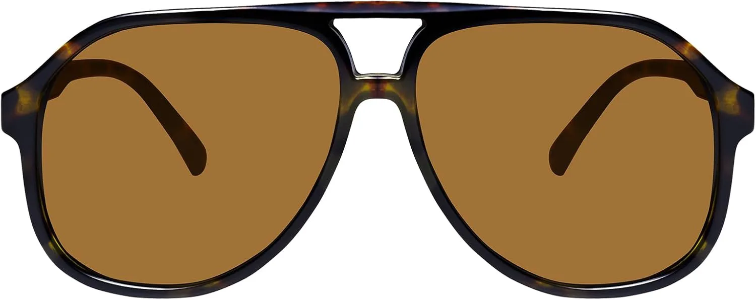 

Солнцезащитные очки-авиаторы Mosanana Retro большого размера для женщин и мужчин, защита от ультрафиолета UV400, модель MS52481, 2025 мм, C5 Tortoise/Brown