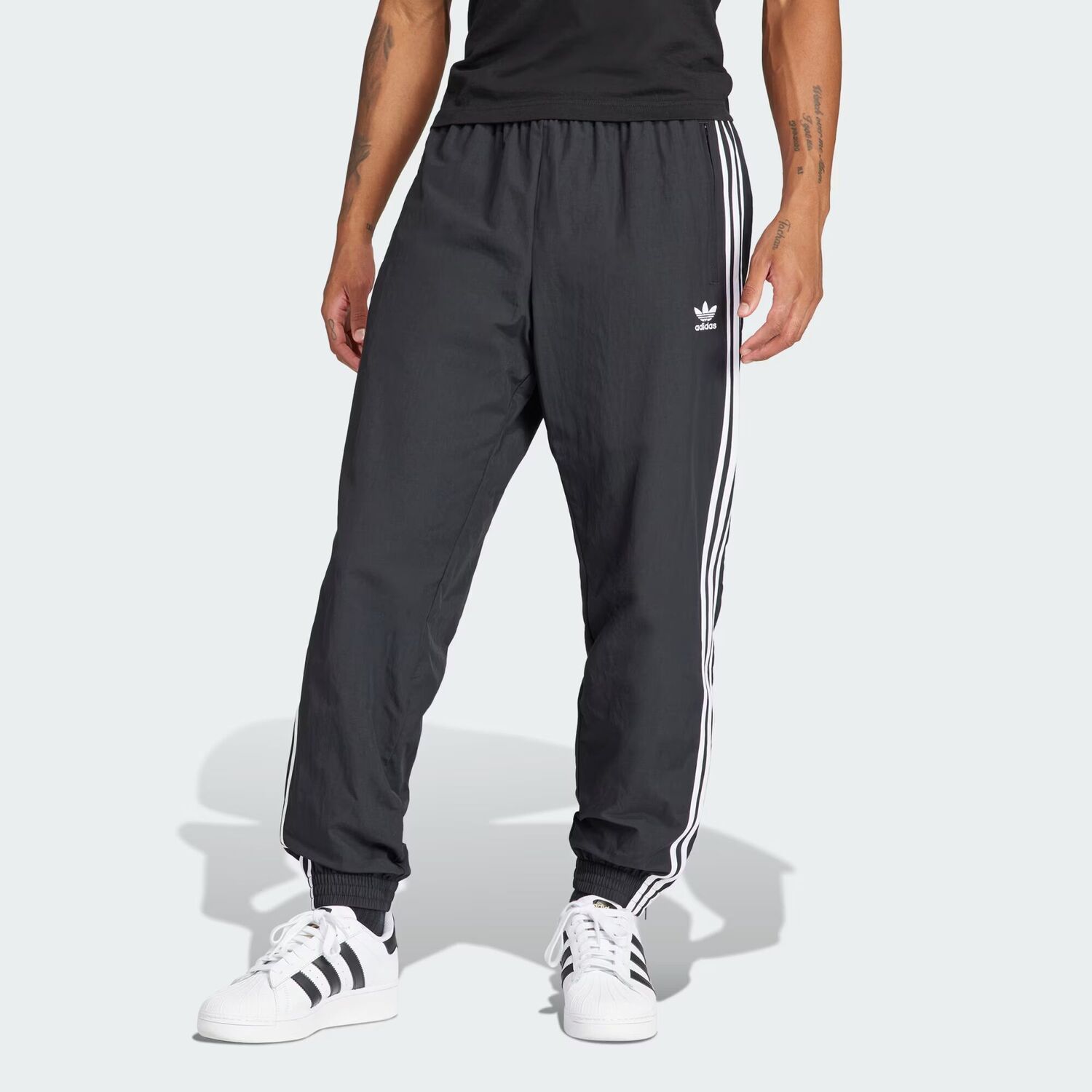 

Тканые спортивные брюки Adicolor Firebird Adidas, цвет Black