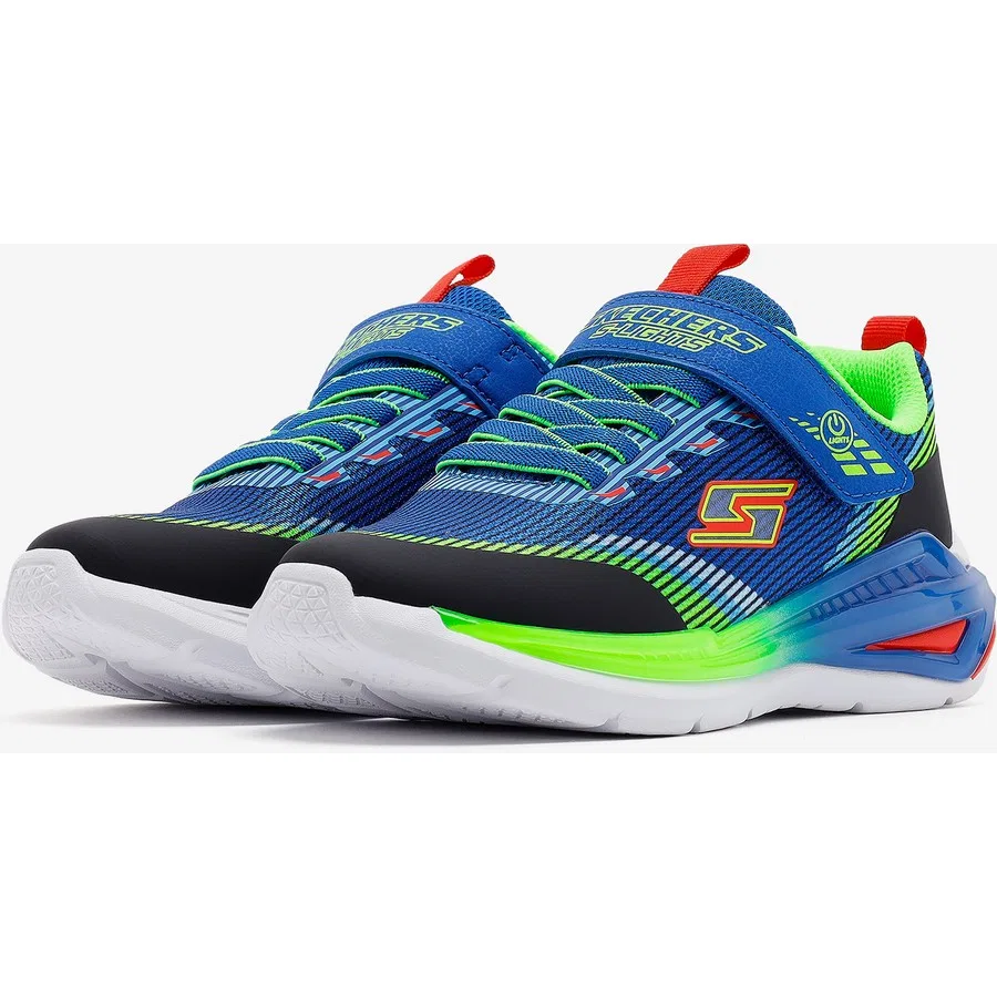 Кроссовки детские с подсветкой Tri-Namics 2.0 Skechers, Оранжевый — фото 4