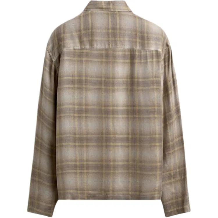 Мужская рубашка с принтом ZARA, Gray Brown — фото 3