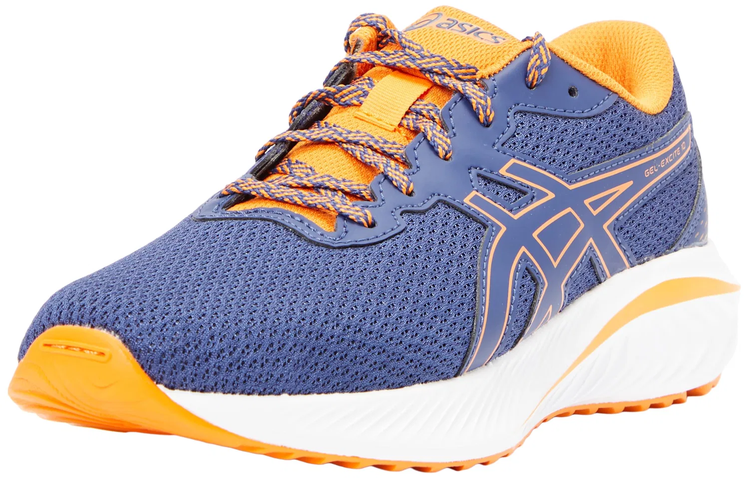 Детские кроссовки для мальчиков Gel-excite 10 GS ASICS, Deep Ocean Bright Orange