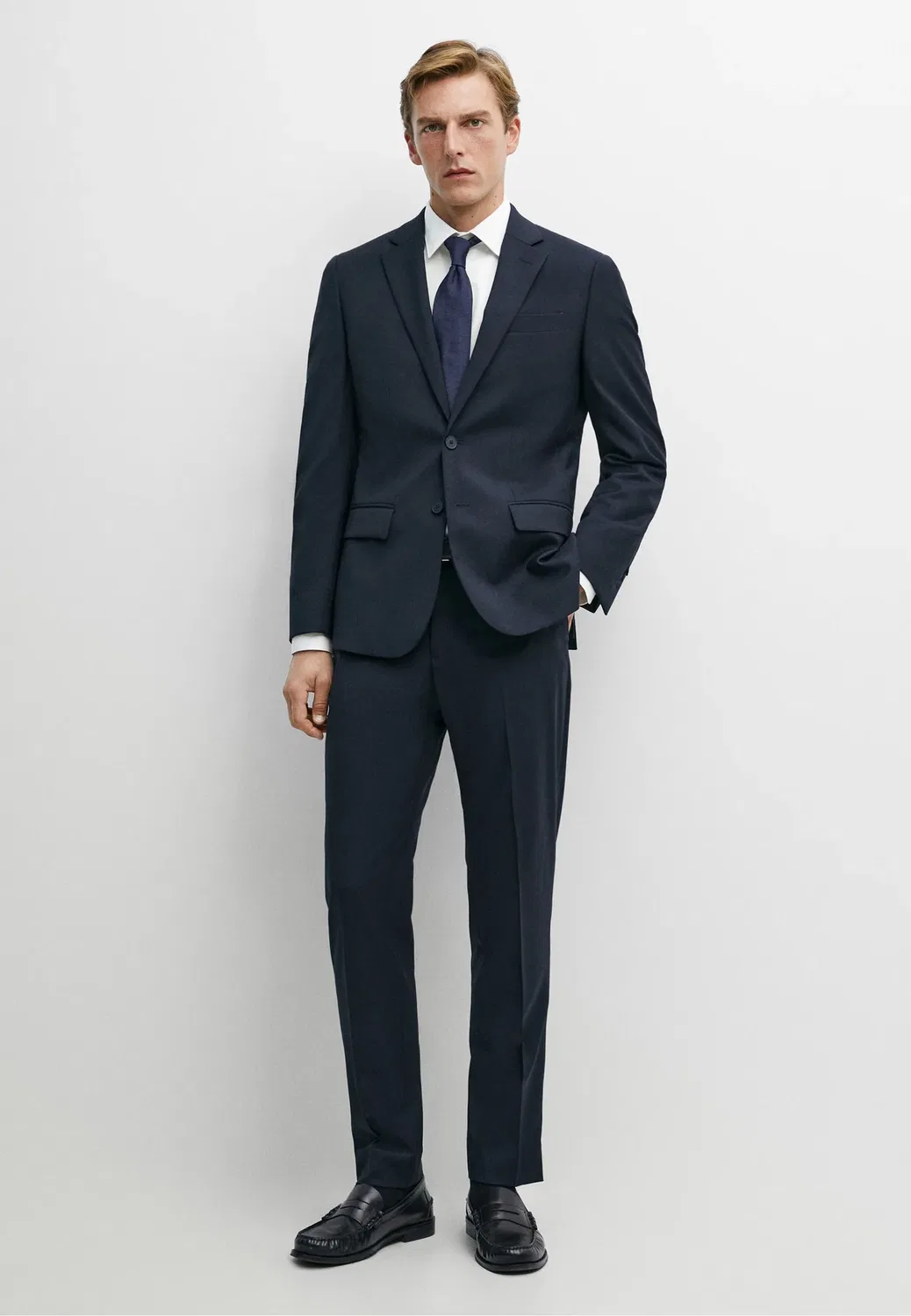 Классическая рубашка Massimo Dutti, White — фото 2