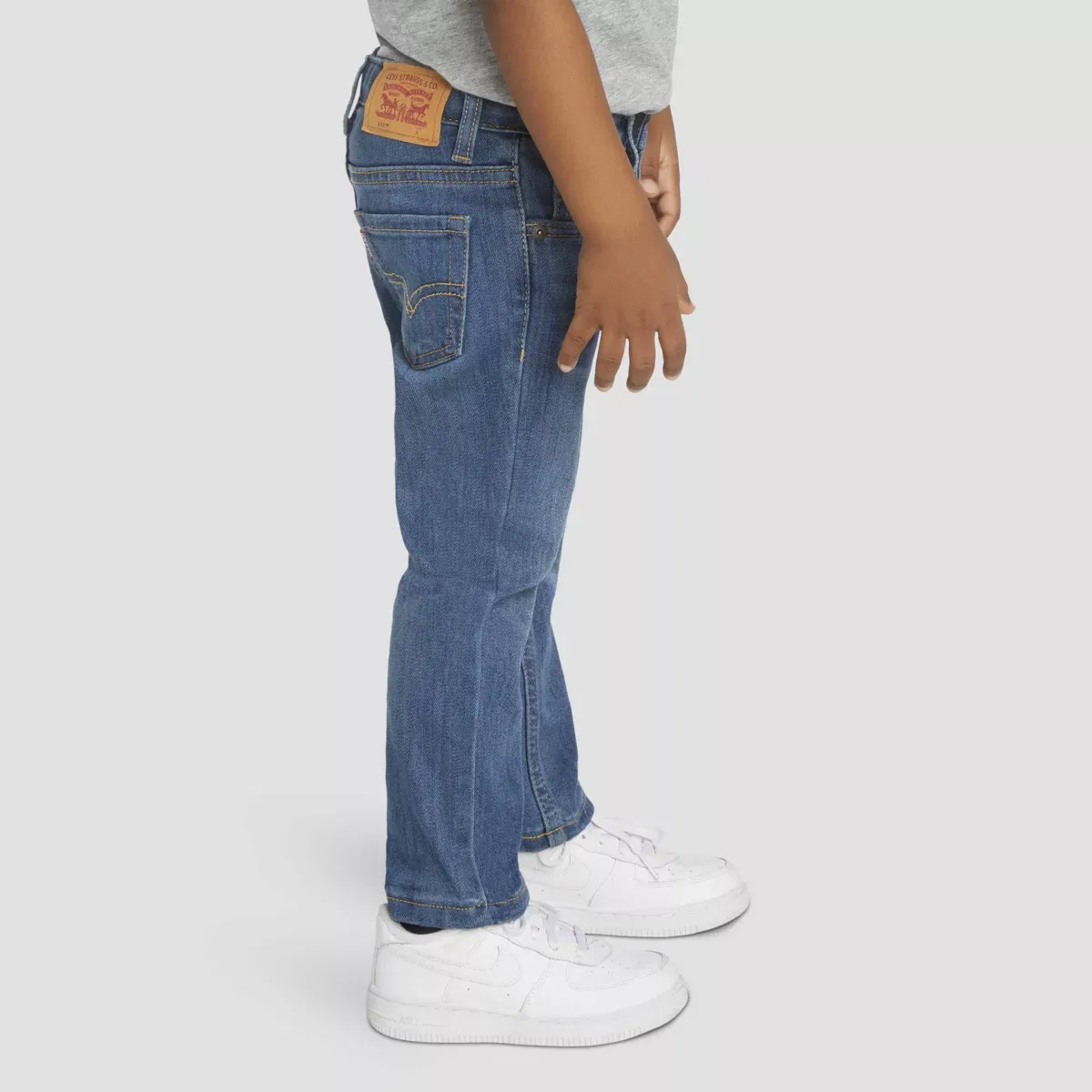 Детские джинсы для мальчиков с зауженным кроем 511 Slim Fit Eco Performance Levi's, Light Wash — фото 4