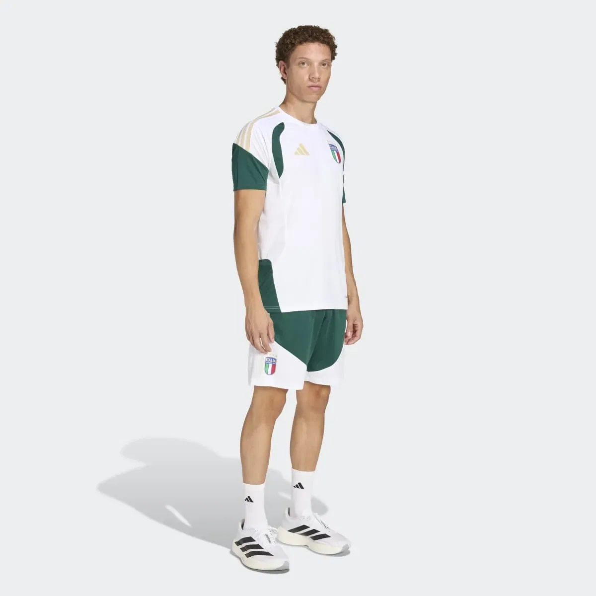 Мужская футболка для тренировок Италия 2026 Tiro Entreno adidas, Blanco — фото 3