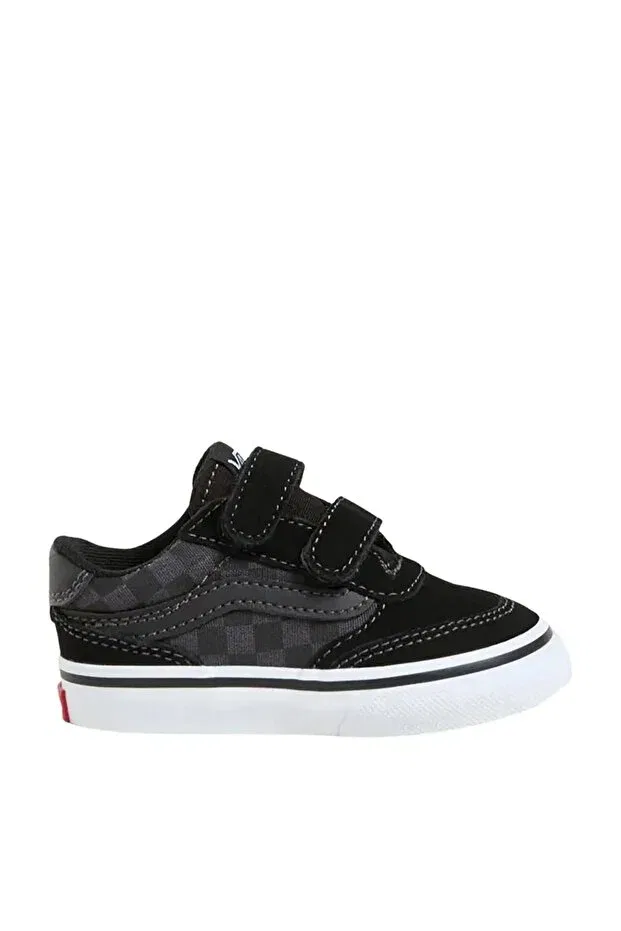 Детские кеды для мальчиков с принтом Brooklyn LS Vans, Black — фото 4