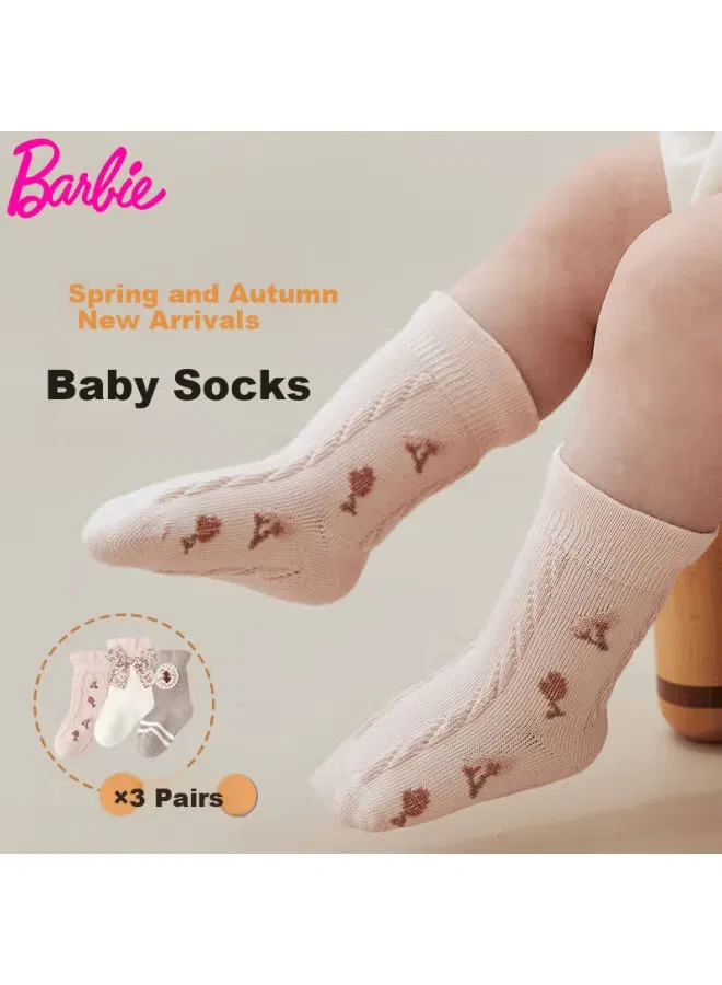Носки детские хлопковые короткие Barbie