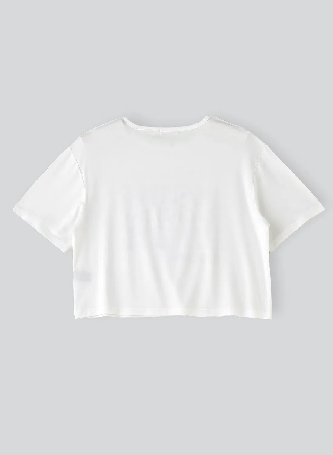 Топ укороченный с принтом и пайетками Jelliene, белый — фото 2