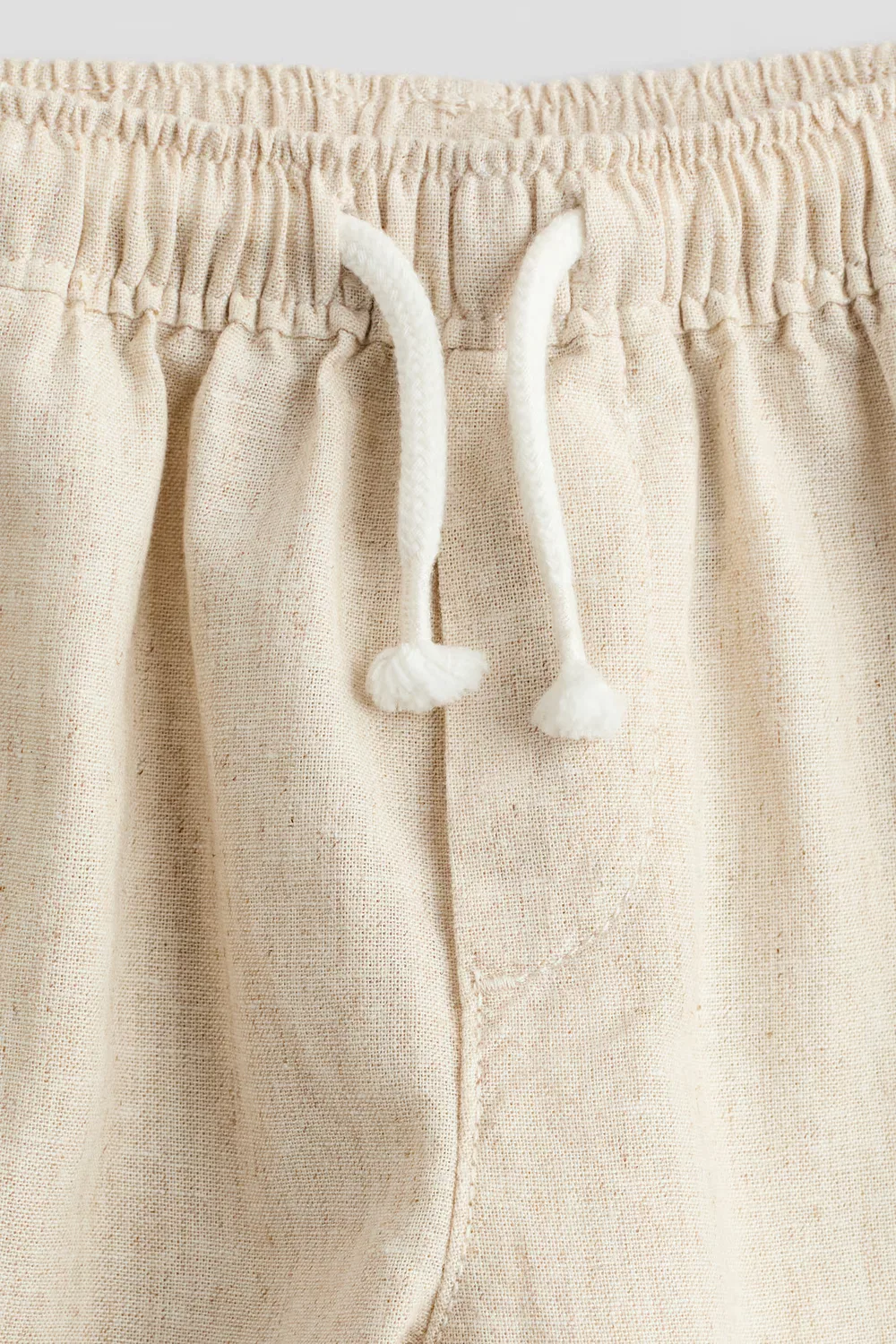 Брюки из льняной смеси H&M, Hellbeige — фото 2