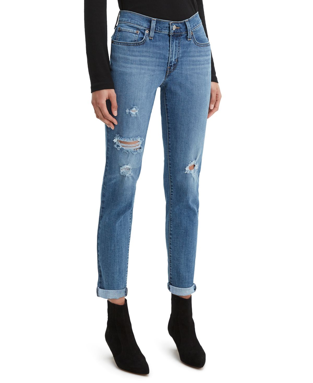 

Женские зауженные джинсы-бойфренды Levi's, мульти