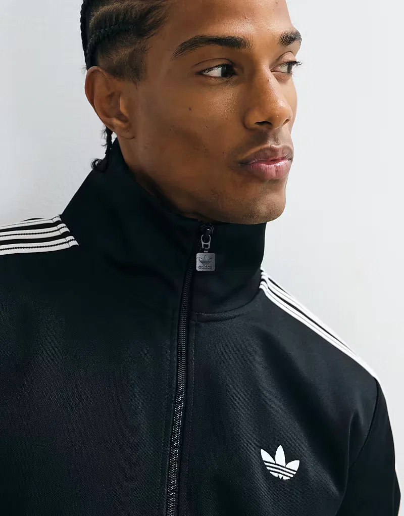Топ-трек beckenbauer Adidas Originals, черный — фото 4