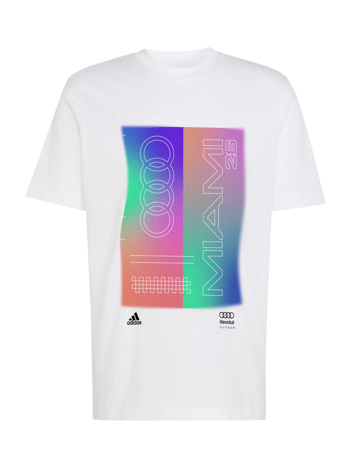 Белая рубашка Adidas Performance Audi Revolut F1 Team Teamgeist