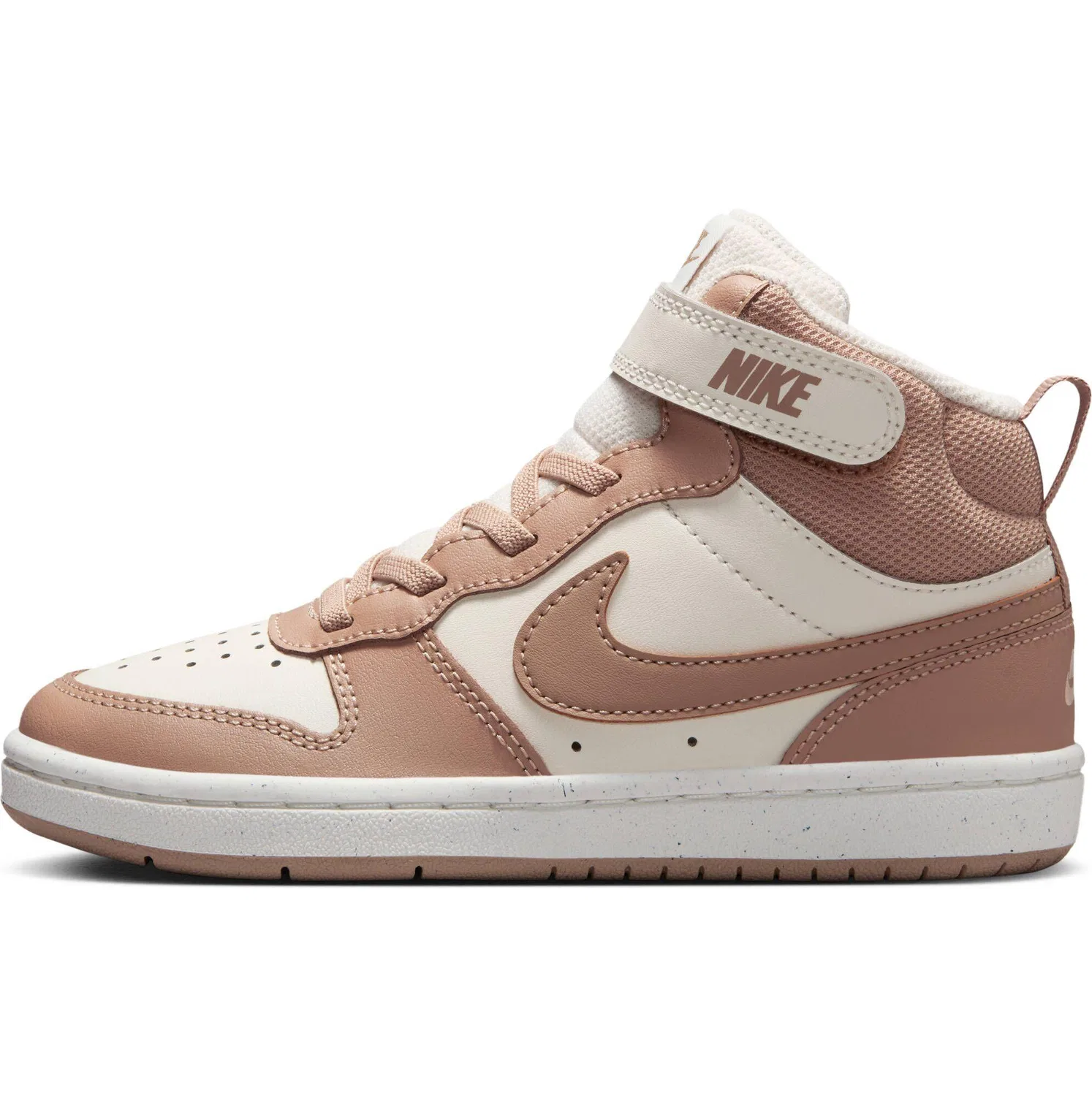 Детские кроссовки с высоким верхом Nike Court Borough Mid 2, Sports Tutor, Цвет: Creme — фото 4