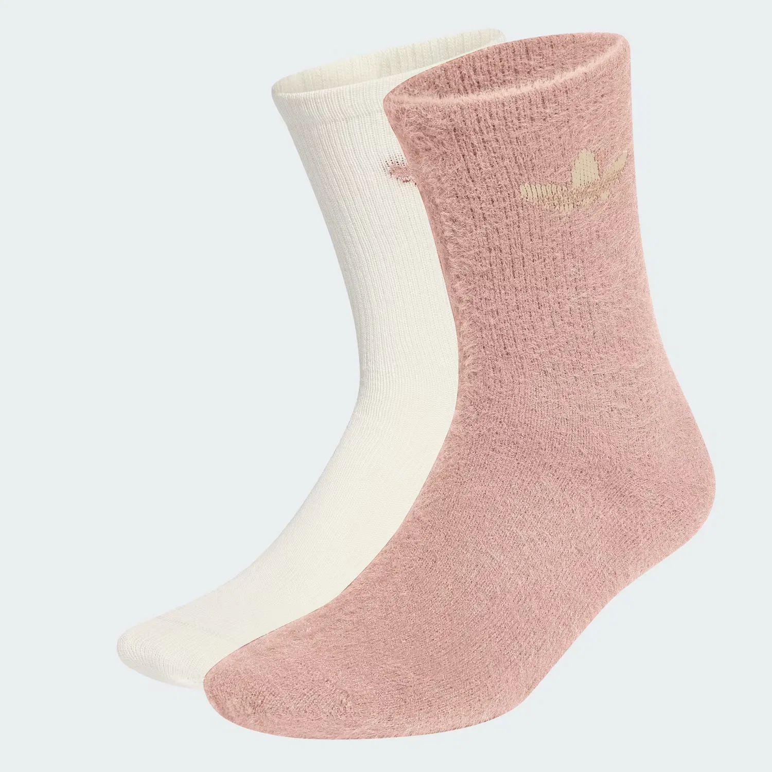 Носки с пушистой пряжей, 2 пары, Fluffy Crew, Adidas Originals, Wonder Quartz/Off White