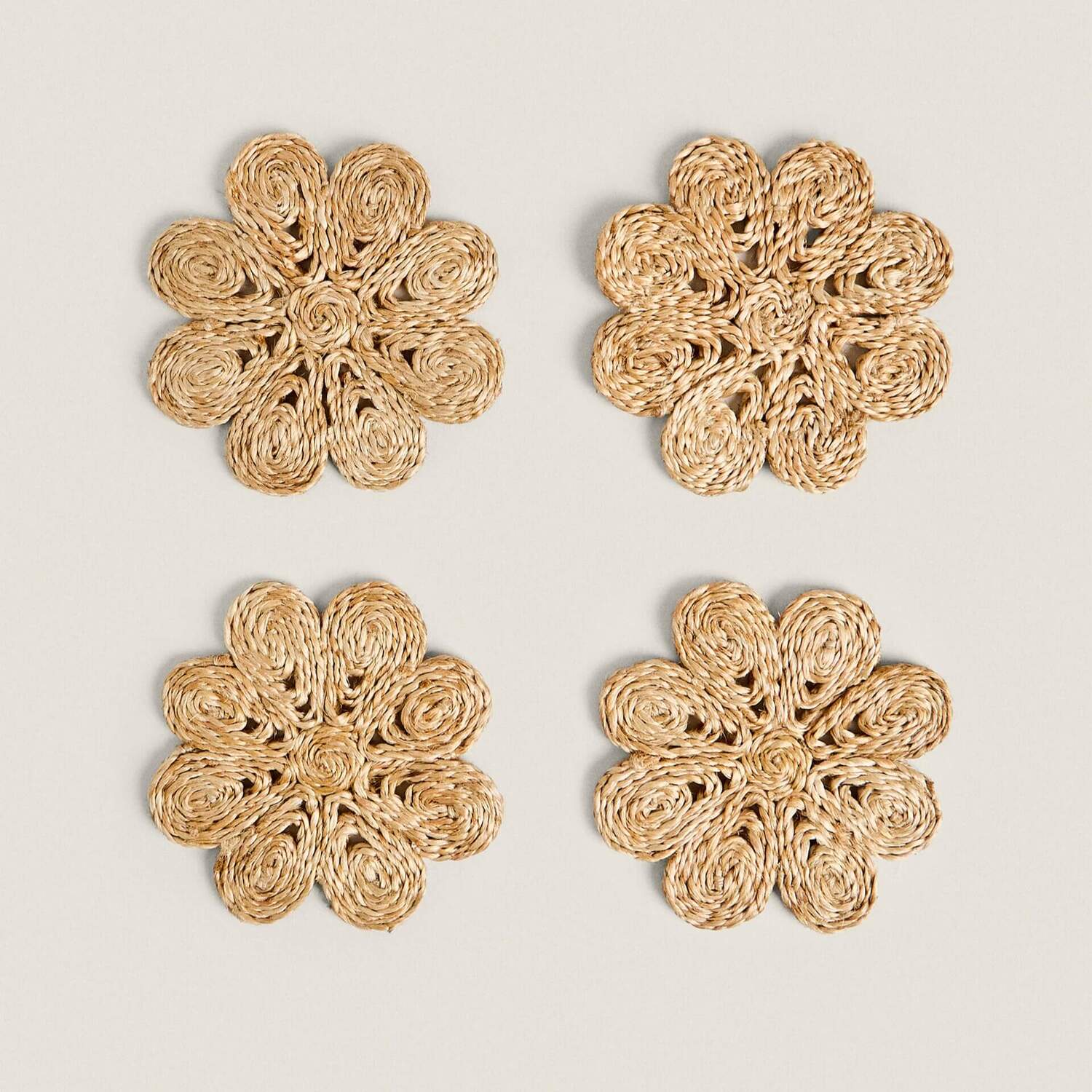 

Набор подставок Zara Home Floral Esparto, 4 штуки