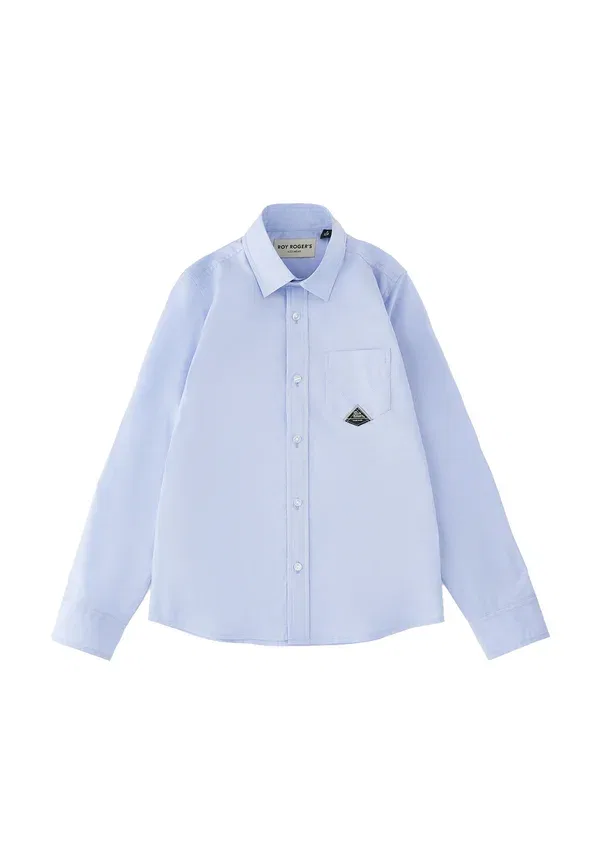 Рубашка с длинным рукавом из хлопка Long sleeve shirt Roy Rogers, Azzurro, небесно-голубой