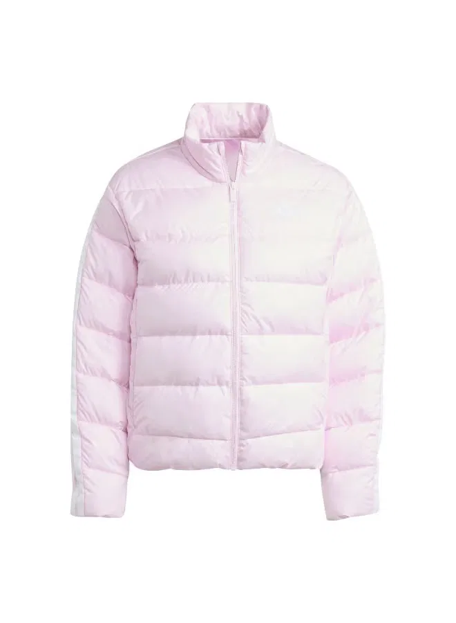 Куртка утепленная с синтетическим наполнителем Essentials climawarm 3 stripes Adidas, розовый