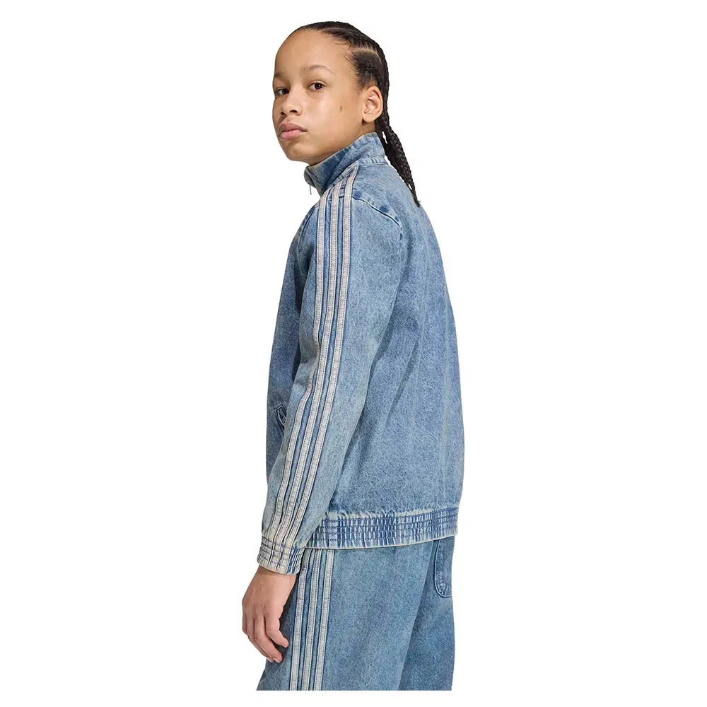 Детская джинсовая куртка свободного кроя Firebird Loose Track Adidas Originals, Blue — фото 2