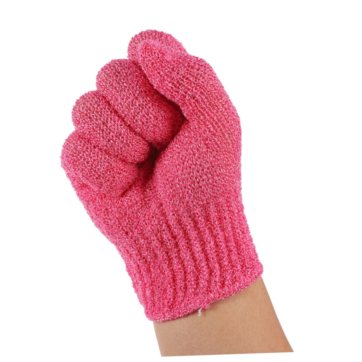 Пилинг-перчатки для душа, 20 шт, Minkissy, Nylon, 18x13,5 см — фото 4