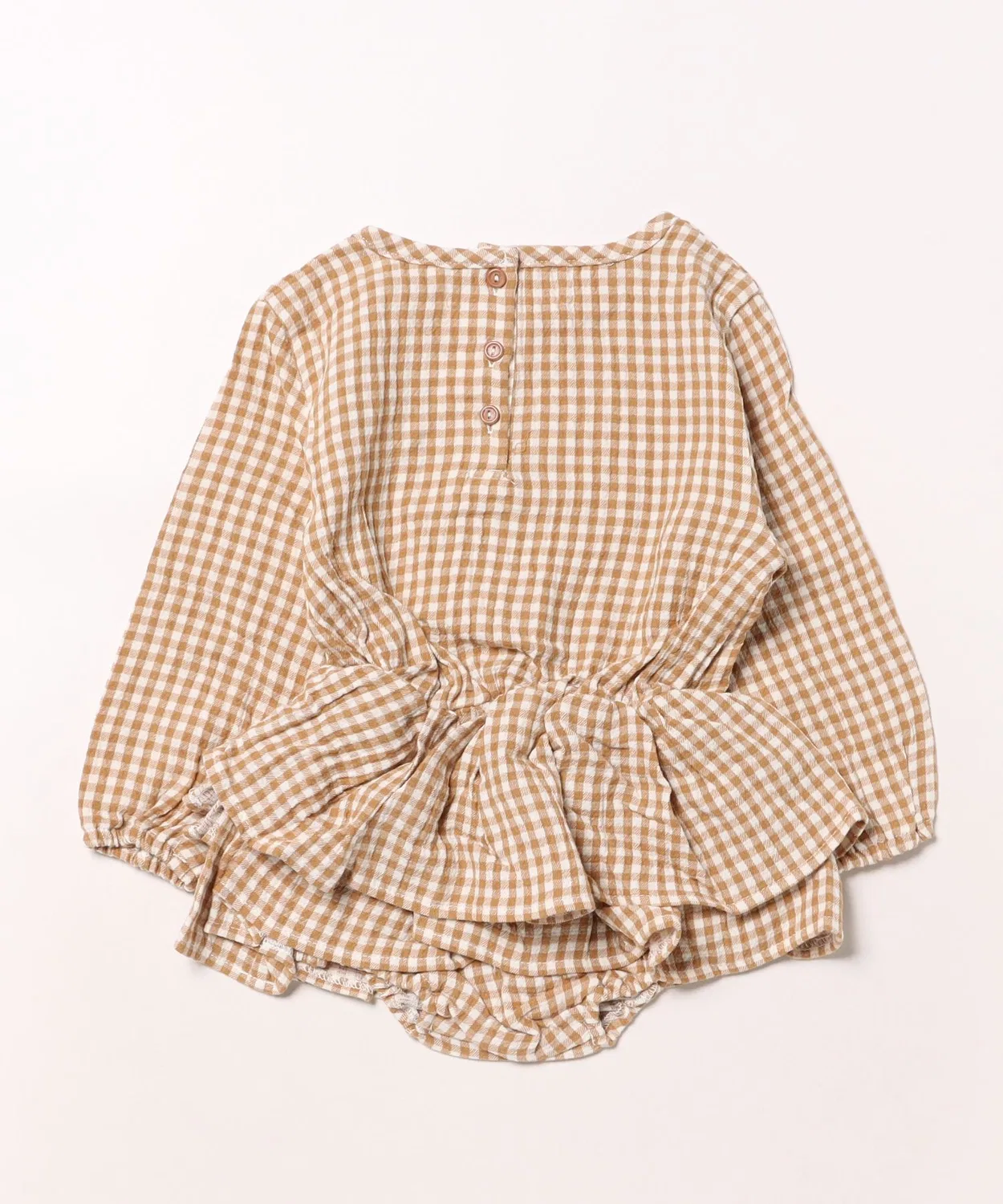 Детский боди-комбинезон с длинным рукавомRosie Romper Quincy Mae, White/Yellow — фото 2