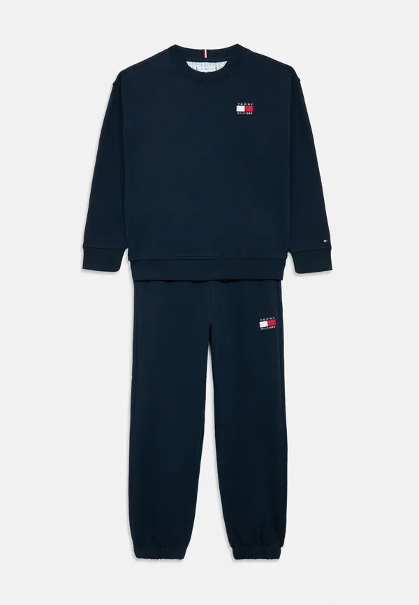 Комплект из худи и брюк Heritage flag, хлопок, Tommy Hilfiger, dark night темно-синий — фото 3