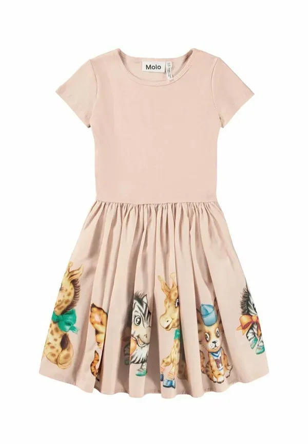 Платье с принтом животных Cissa Molo, Vintage Blush