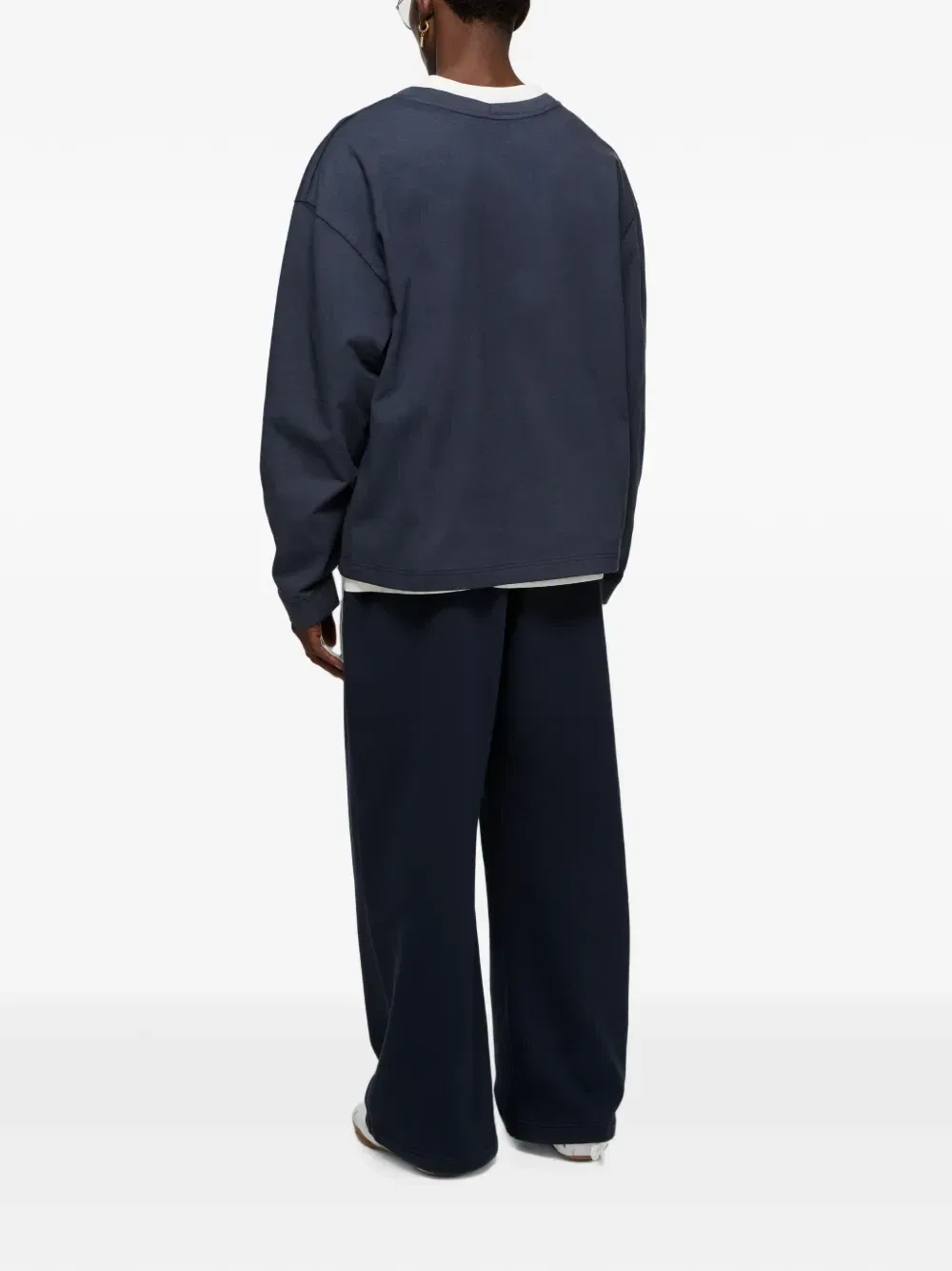 Многослойная толстовка с логотипом Acne Studios, синий — фото 3