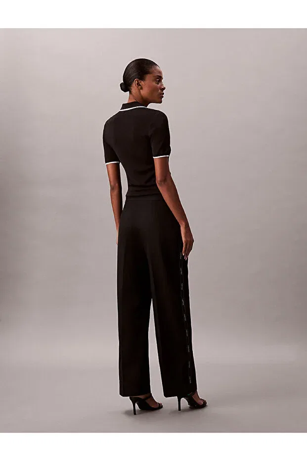 Женские брюки хлопковые Calvin Klein, Black — фото 4