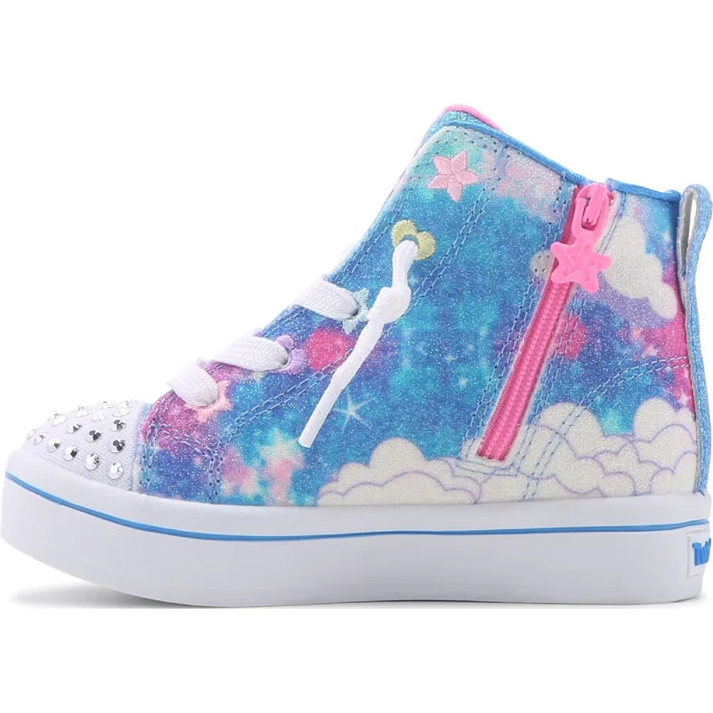 Детские кроссовки Twi-Lite со светящейся подошвой для малышей Skechers, Blue Multi — фото 3
