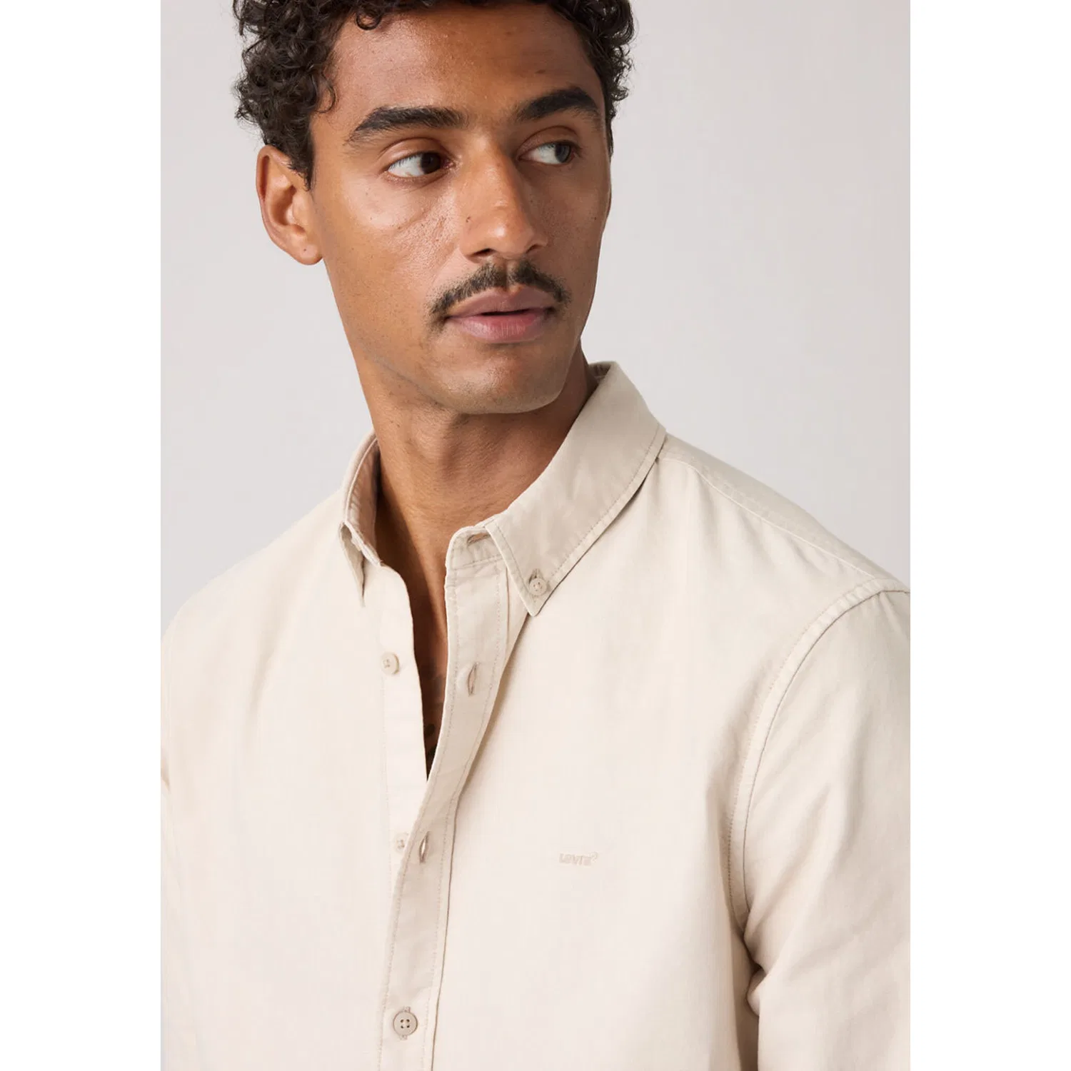 Мужская рубашка с длинным рукавом AUTHENTIC BUTTON DOWN Levi's, Pumice Stone — фото 4