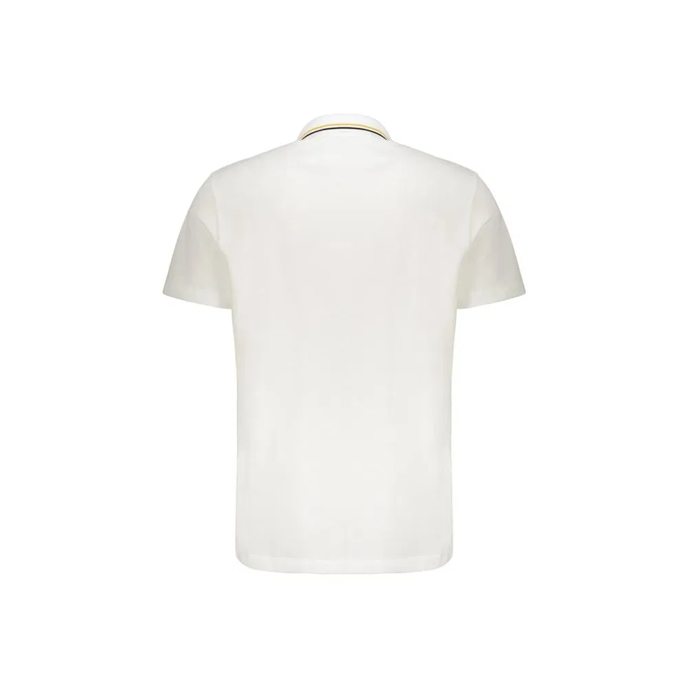 Мужская футболка с коротким рукавом с вышитым логотипом White Cotton T-Shirt Versace, White — фото 2