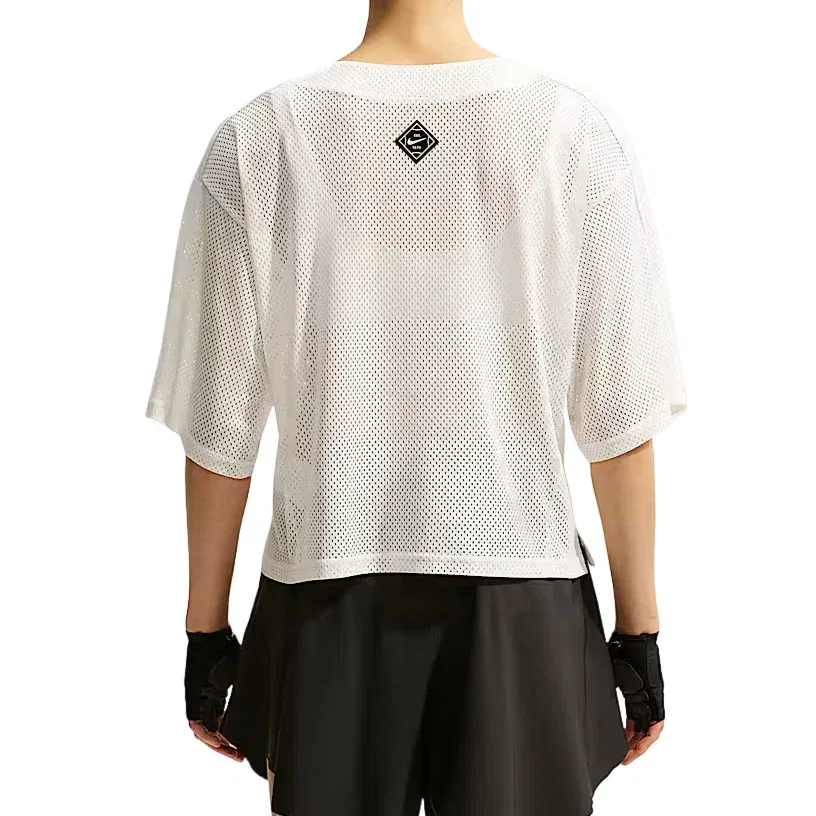 Женская футболка оверсайз из Dri-FIT Nike One Sail, белый — фото 2