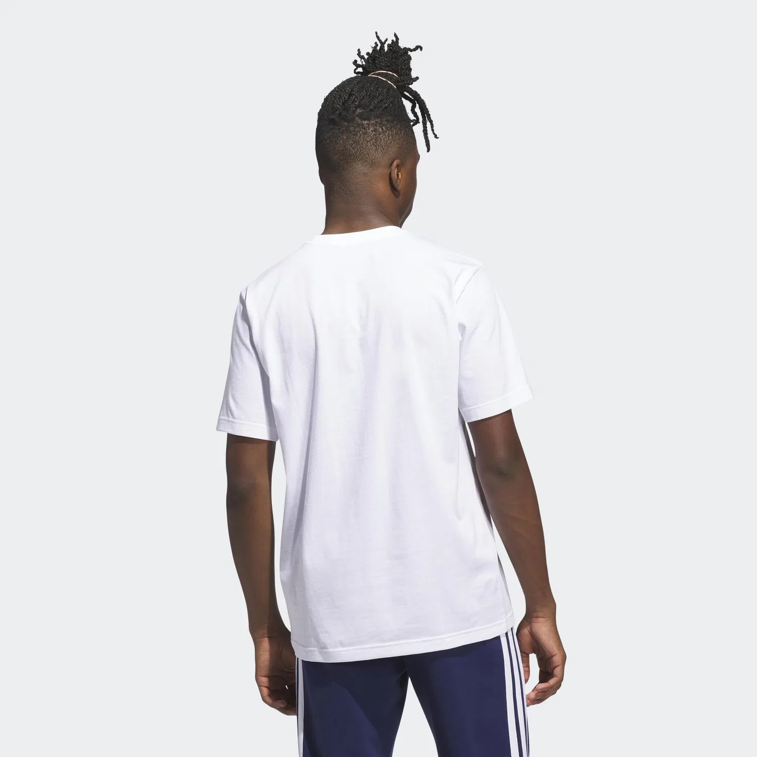 Детская хлопковая футболка с графикой Adidas Sportswear, White — фото 3