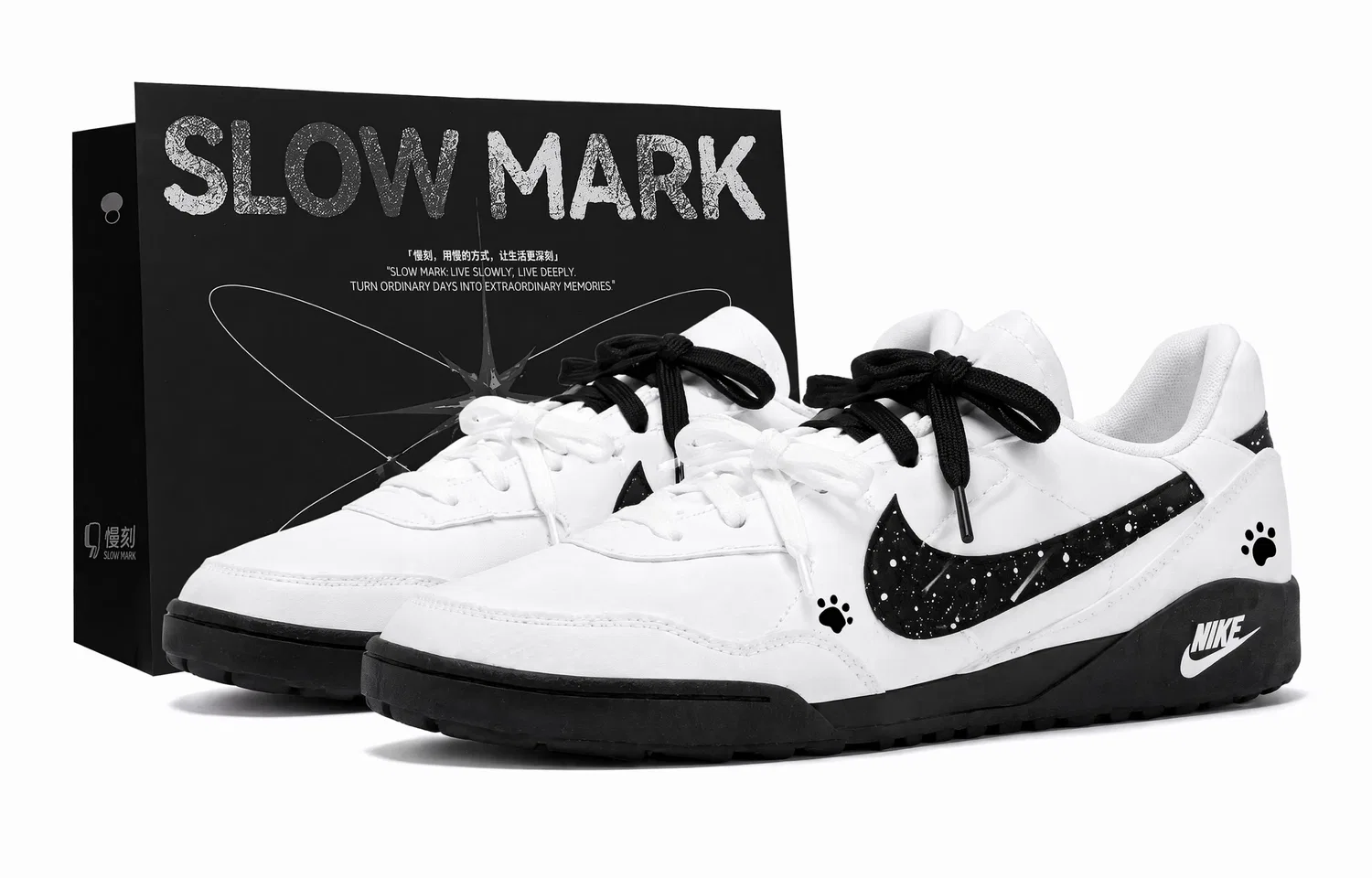 Скейтборд-кроссовки для детей с принтом Terra Manta Nike, White Black