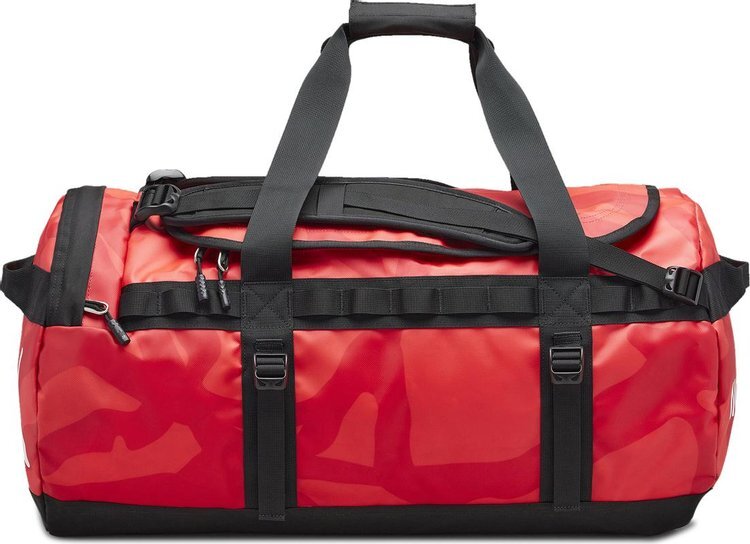 

Сумка The North Face x KAWS Medium Basecamp Duffle Brilliant Coral, красный