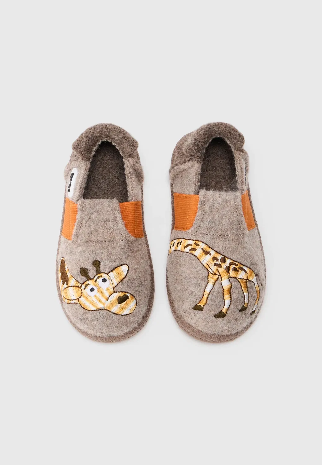 Kinder hausschuhe lazy giraf 2.0 - тапочки Nanga, Natur