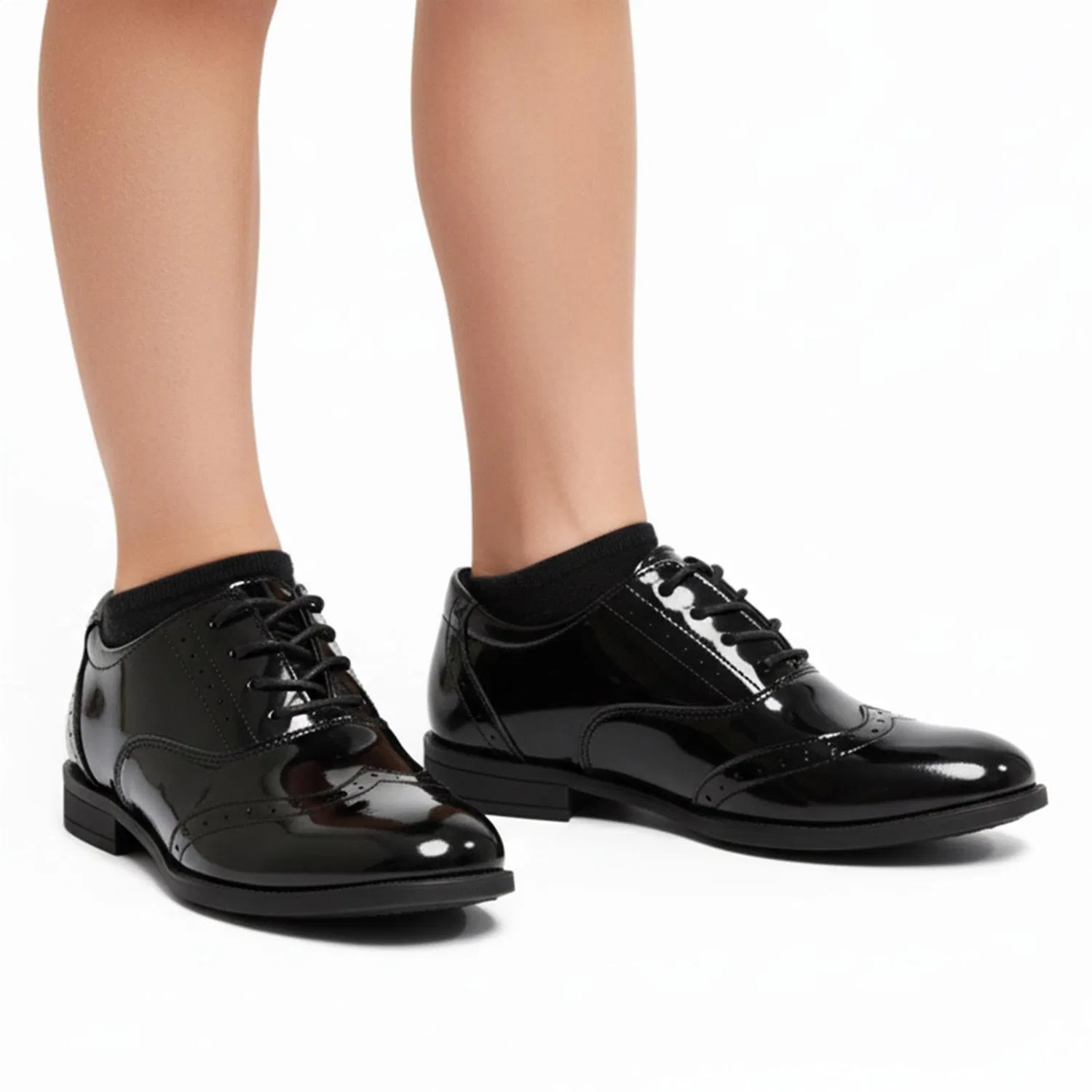 Детские туфли-оксфорды для мальчиков классические с кожаным верхом Sch Oxford Shoes A2Z, Black Paint — фото 2