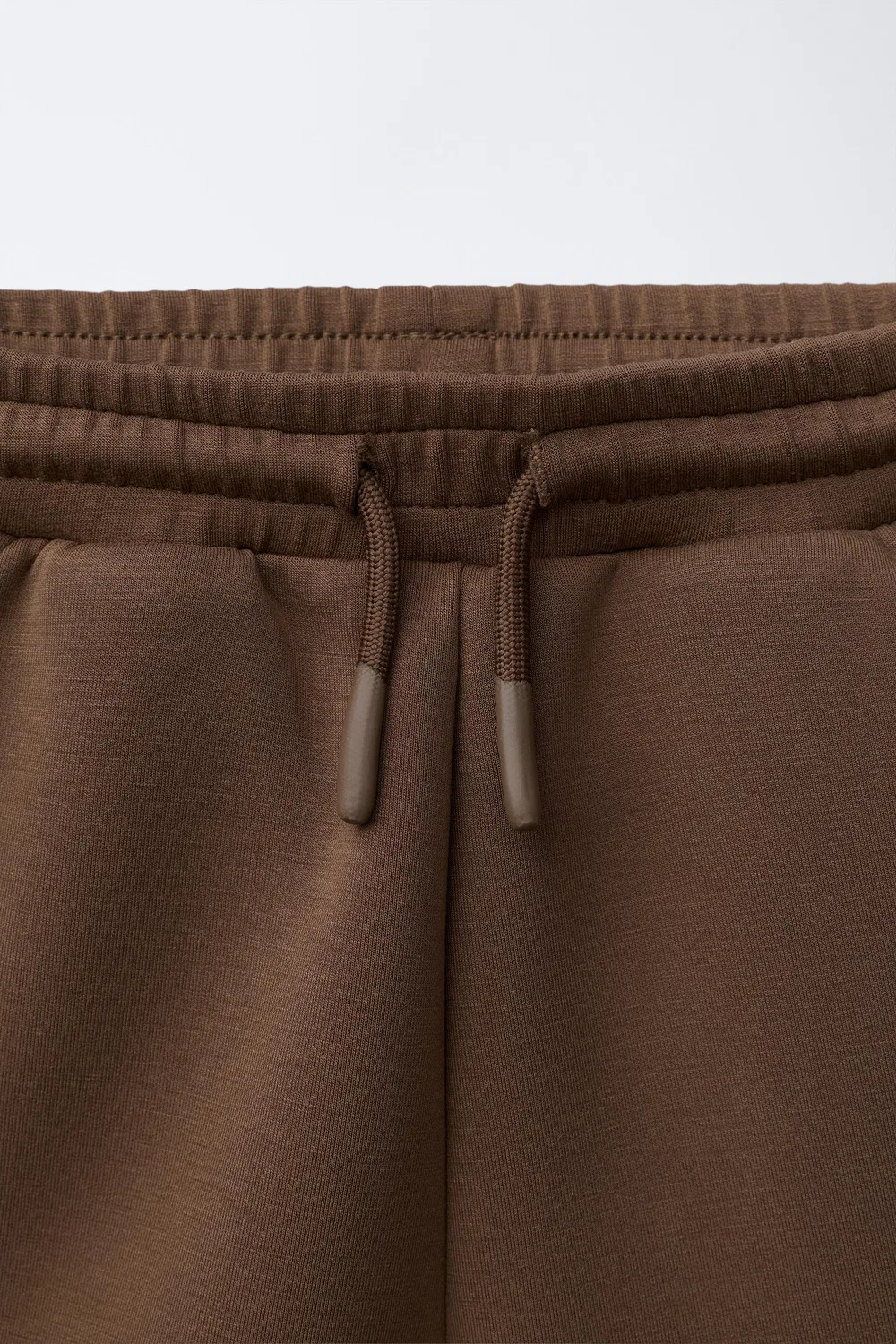 Бермудские шорты из трикотажа с этикеткой ZARA, Brown — фото 3