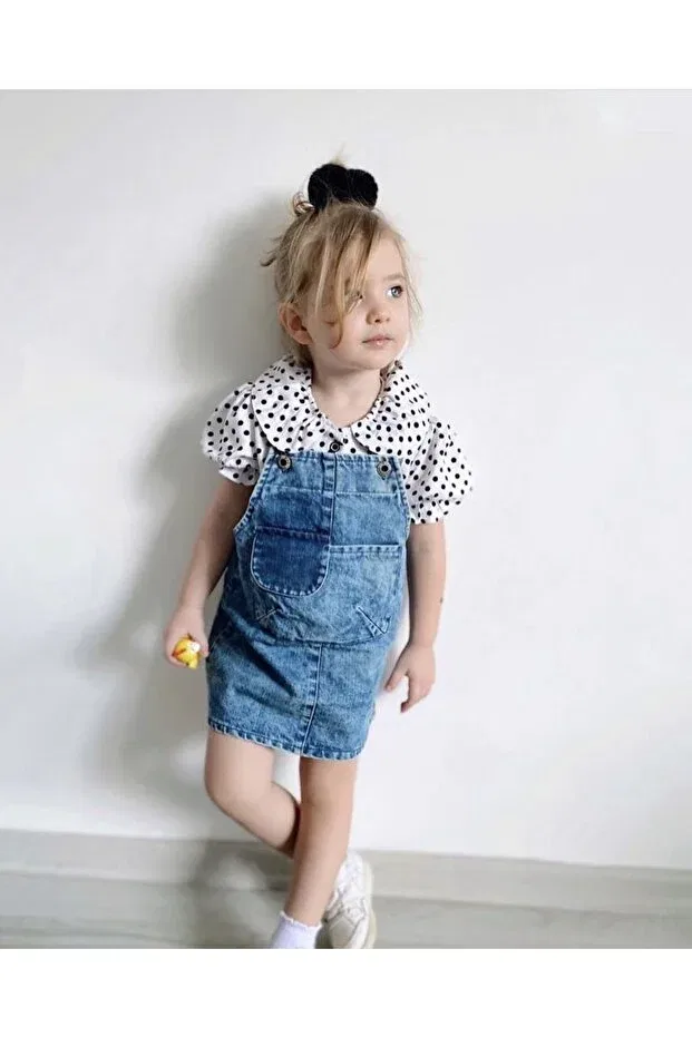 Детское платье для девочек хлопковое Tunay Moda, Blue