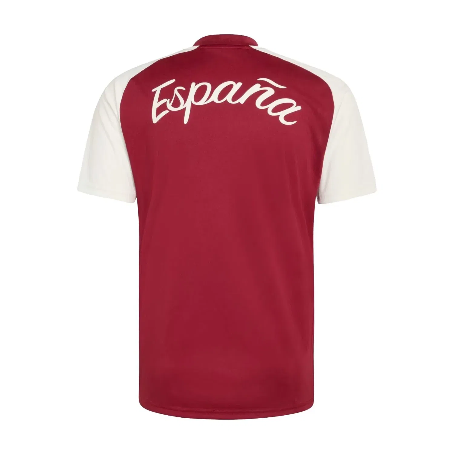 Мужская футболка Adidas Spain 2026 Away Pre Match Jersey, цвет Burgundy — фото 2