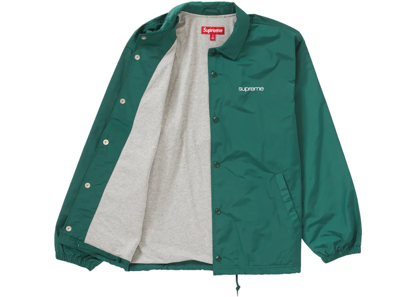 Мужская куртка-тренч с принтом Supreme NYC Coaches Jacket, Зеленый — фото 2