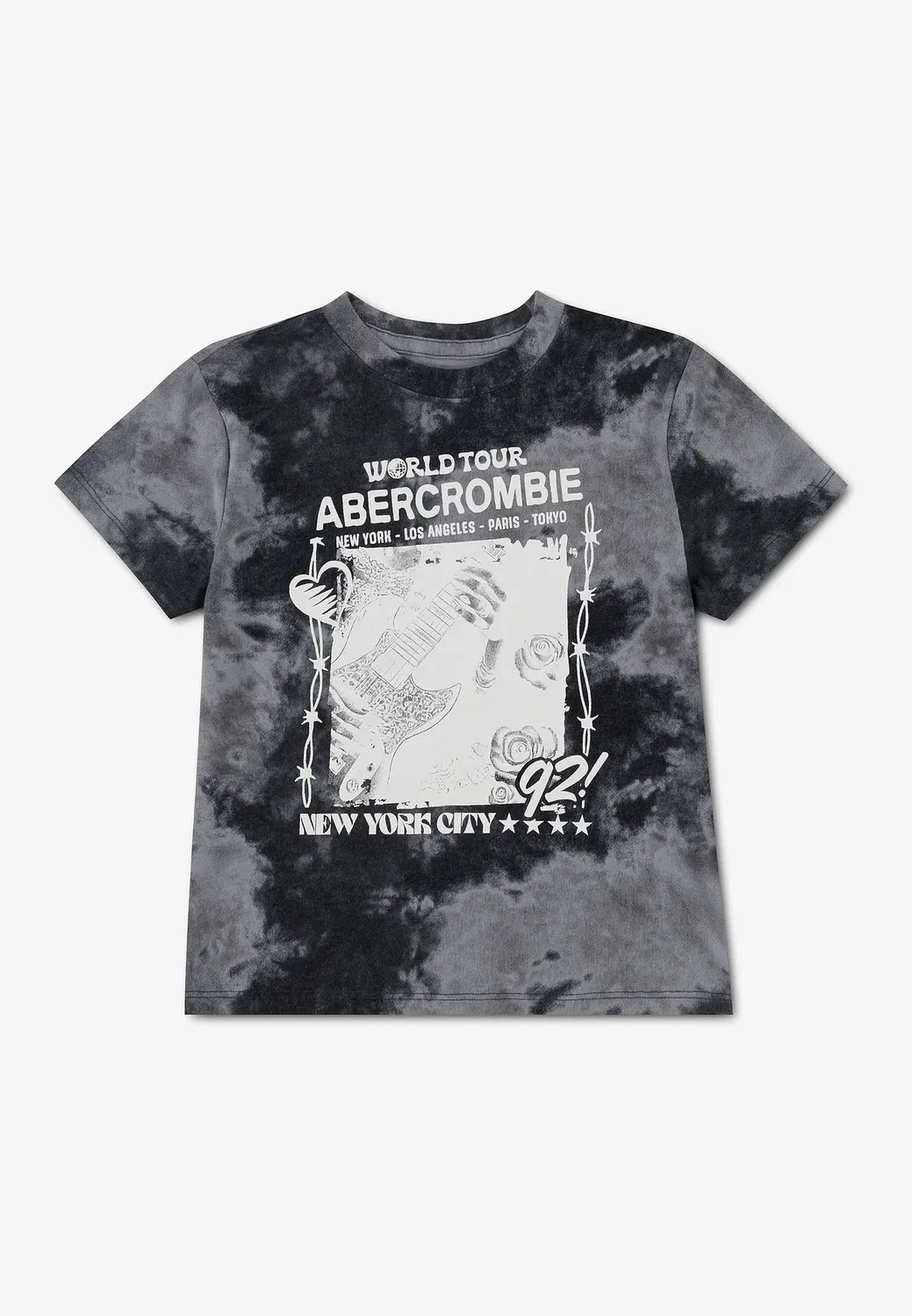 Классическая рок-футболка - футболка с принтом Abercrombie & Fitch, Anthracite