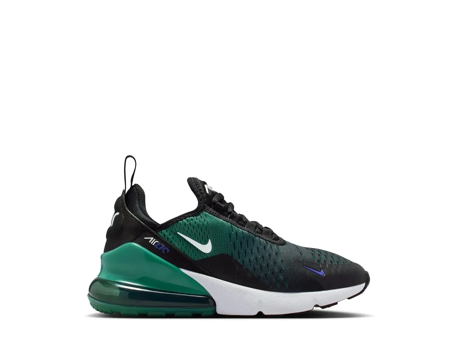 Кроссовки Air Max 270 для детей, Nike, черный/белый/зеленый
