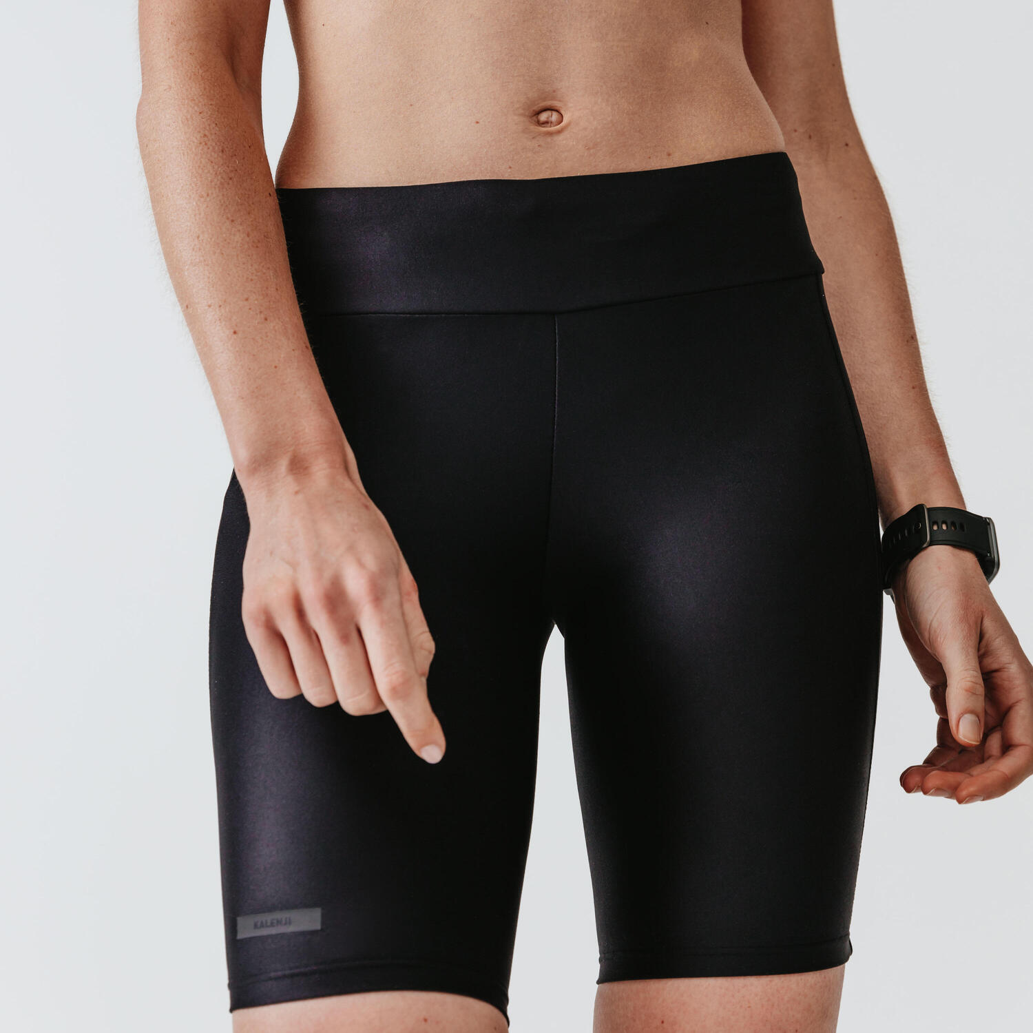 

Шорты для бега Tights Dry женские черные KALENJI, черный