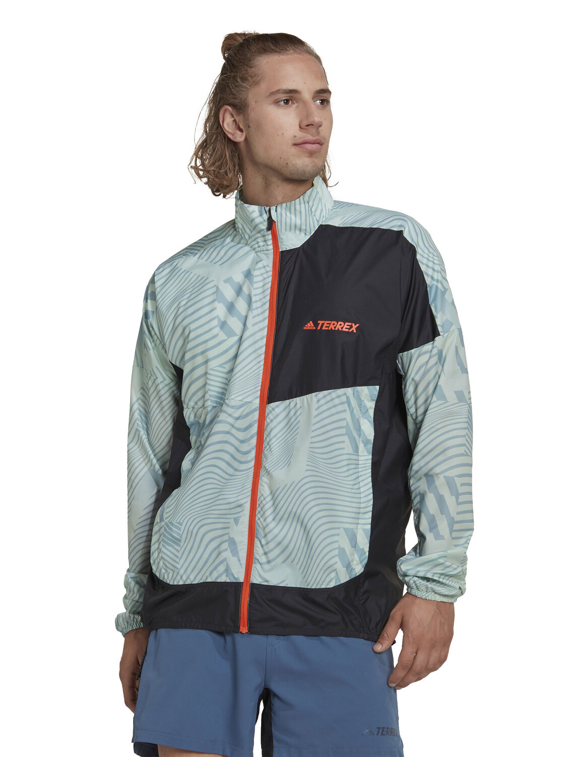 

Ветровка Adidas Performance Terrex Trail Running Printed, зеленый