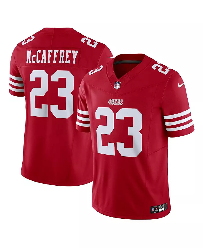 

Футболка Nike Christian McCaffrey San Francisco 49ers Vapor F.U.S.E. Limited для мужчин Logo Inc., красный
